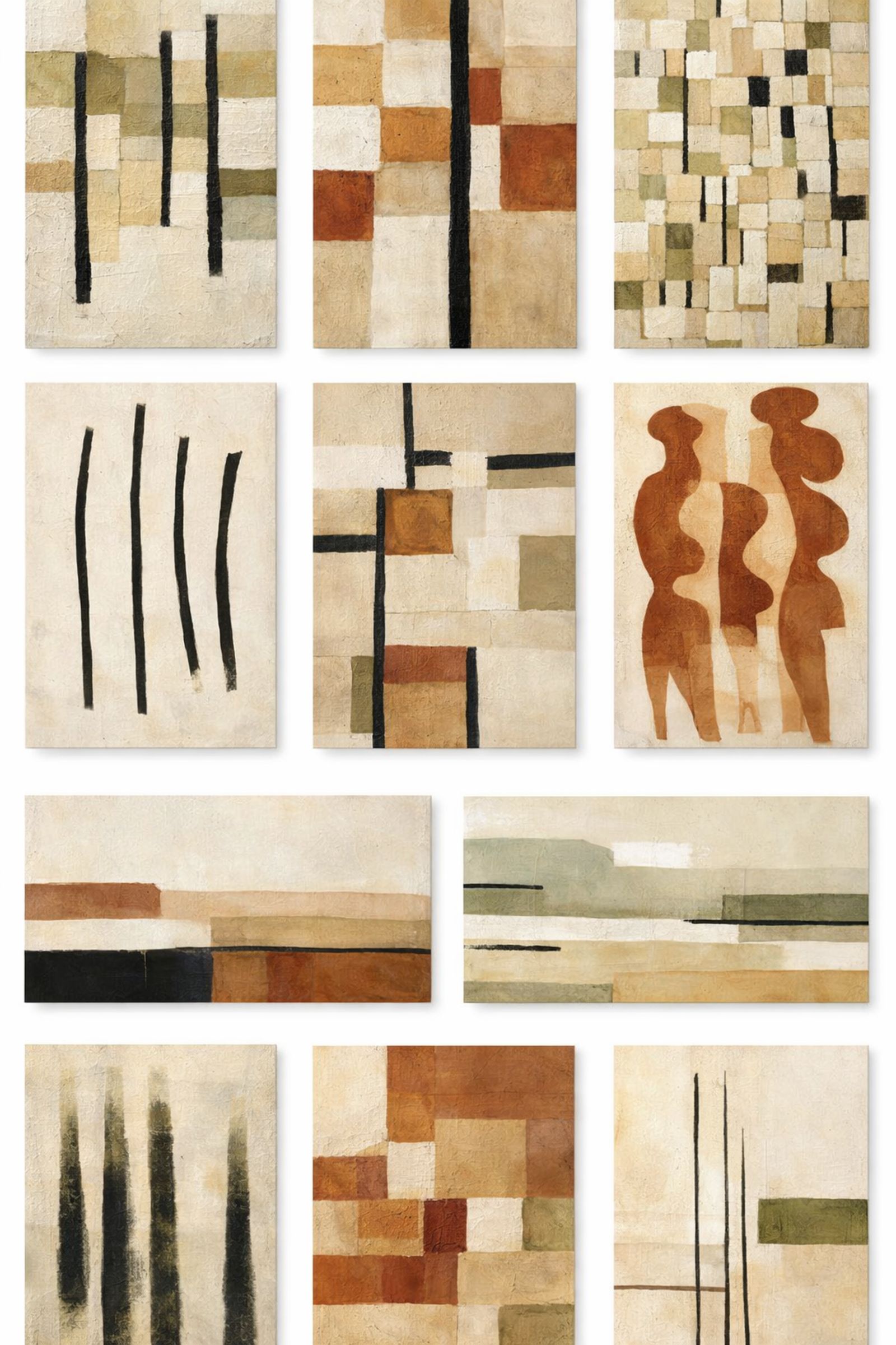 Colección arte abstracto mediterráneo