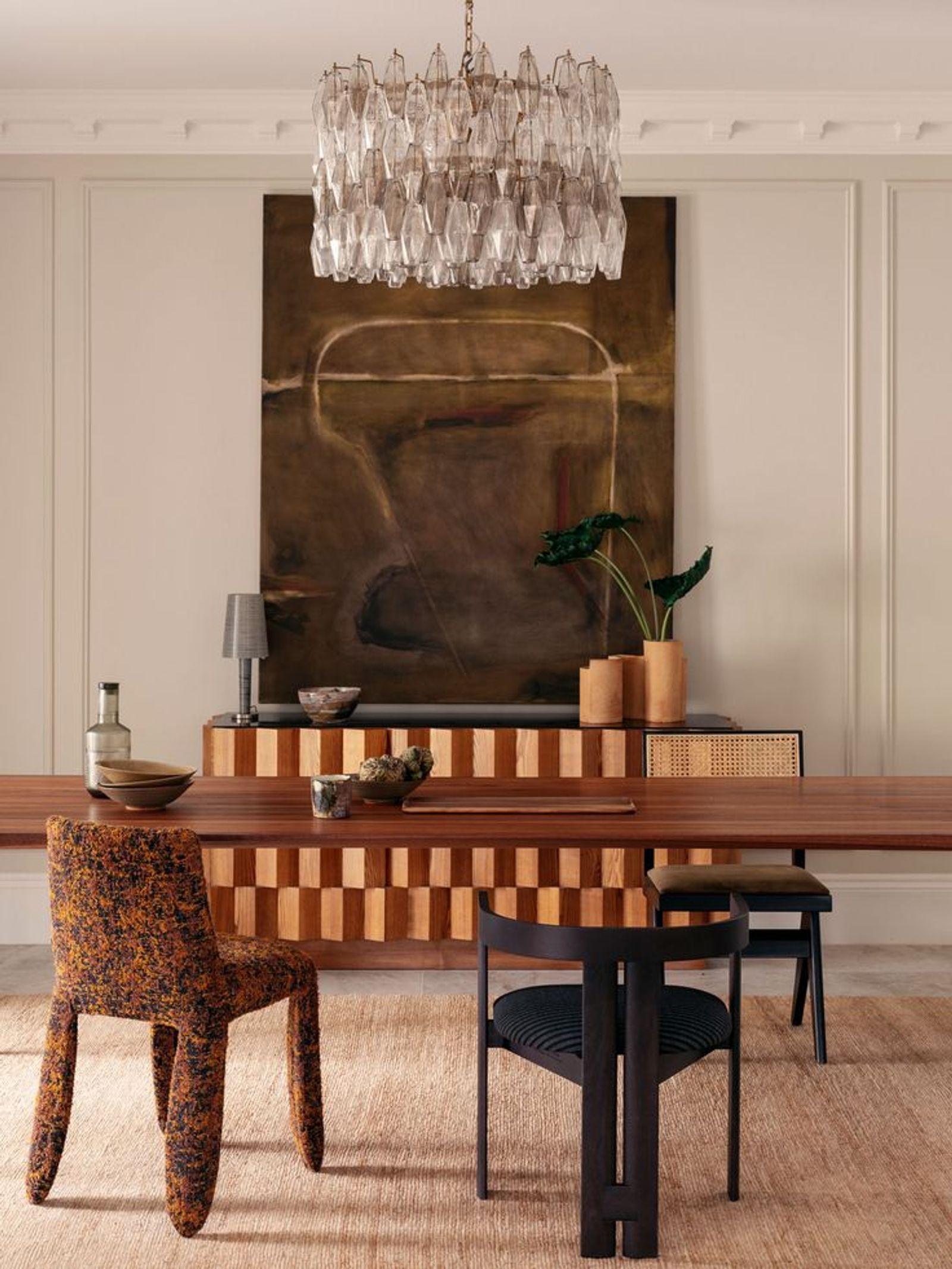 Designer sideboard vignette