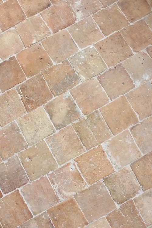 Reclaimed terracotta floor tiles
